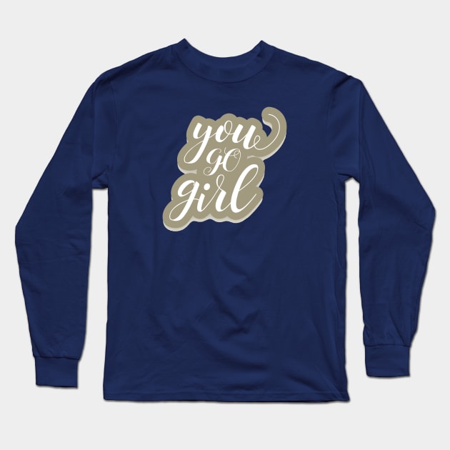 Simply Motivate for Girls Long Sleeve T-Shirt by giantplayful